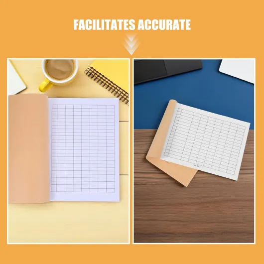 Livre de Gestion des Comptes 4 Pièces en Papier Blanc pour École Maison