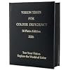 Ishihara Livre de test de daltonisme 38 plaques, outil de dépistage de la vision optométrie pour examen professionnel des yeux et permis de conduire